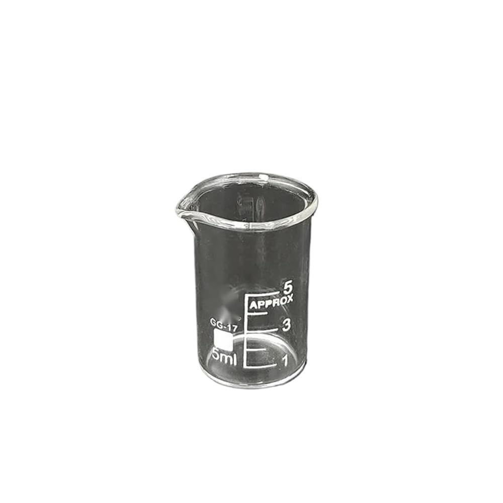Bécher en verre borosilicaté 5 ml pour micro-réactions et dosages de chimie - 7