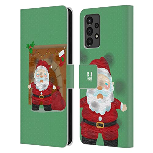 Étui portefeuille Galaxy A13 Head Case Designs avec motif de Noël