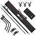 LOMTAP C Stand Light Stand Stainless Metal Photography Kit - Heavy Duty 6.8ft/210cm Vertical Pole, 2.8ft/87cm Boom Arm, Adjustable Base, Water Sandbag, 2 Grip Heads, 3 Clips for Softbox, Reflector