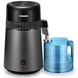 VIVOHOME Water Distiller Countertop 1.06 Gallon/4L 900W Distilled Water Machine with Smart Switch Purifier Filter for Home Office, Black
