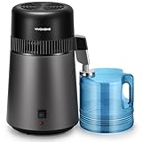 VIVOHOME Water Distiller Countertop 1.06 Gallon/4L 750W Distilled Water Machine with Smart Switch Purifier Filter for Home Office, Black