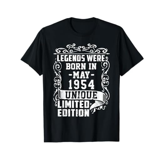 Cumpleaños Mayo 1954 Edición Limitada Regalo Legend May Camiseta
