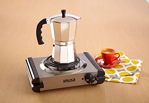 Imusa Usa Gau-80311 Electric Single Burner 1000-Watts, Stainless Steel #TOP1