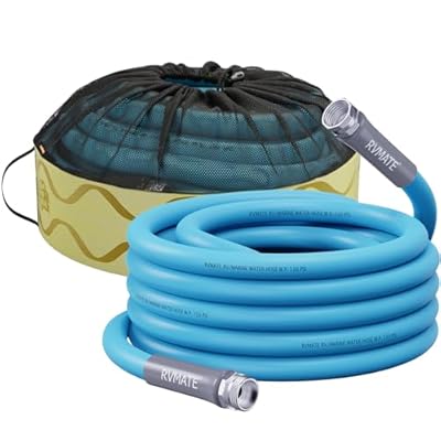 RVMATE RV Water Hose 35FT, 5/8” Inner Diameter Drinking Water Hose Lead-free, No Leaking Garden Hose For RV/Trailer/Camping, RV Accessories