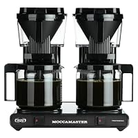 Moccamaster KBG744 Filter Kaffee Maschine Glas, 2 x 1.25 Liter, 59367, Schwarz – Ansicht 1