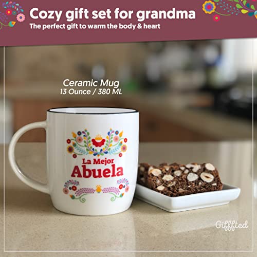 Triple Gifffted Abuela Gifts In Spanish For Christmas, Mothers Day, Navidad, Birthday, La Mejor Abuela Coffee Mug, World's Best Grandma, Grandparents, Abuelita Regalo Dia De Las Madres, Taza Abuelos #TOP6