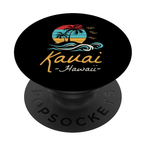 Isla Kauai Paraíso Tropical Hawaii Aloha Hawaiano Kauai PopSockets PopGrip Adhesivo