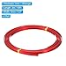 PATIKIL 18 Gauge 5mm Wide Aluminum Flat Wire, 10Ft 2 Roll Bendable Flat Bezel Face Masks Soft Craft Wire for Resin Bezel Frame Wire Wrapping Craft Making, Red