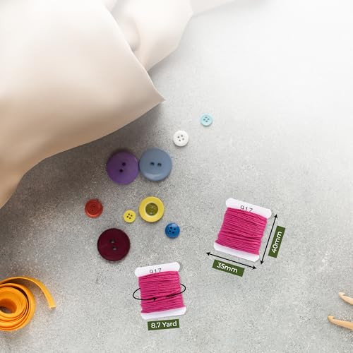 Image of Embroidery Floss Kit and Refills - Cotton Threads - DMC Color Coding for Cross Stitch, String Crafts, Friendship Bracelets