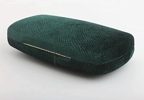 Missfiona MFCLUTCH31_A02 Womens Solid Color Velvet Evening Clutch Hardbox Formal Handbag Party Purse thumb #1