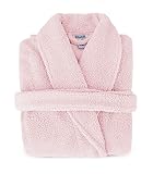 Plush Microfiber Fleece Robe | Super Soft & Warm | Lightweight | Full Length