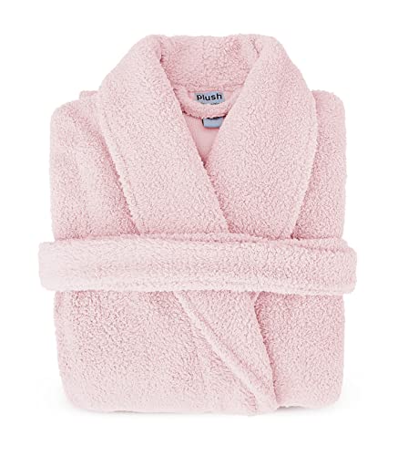 Plush Microfiber Fleece Robe | Super Soft & Warm | Lightweight | Full Length