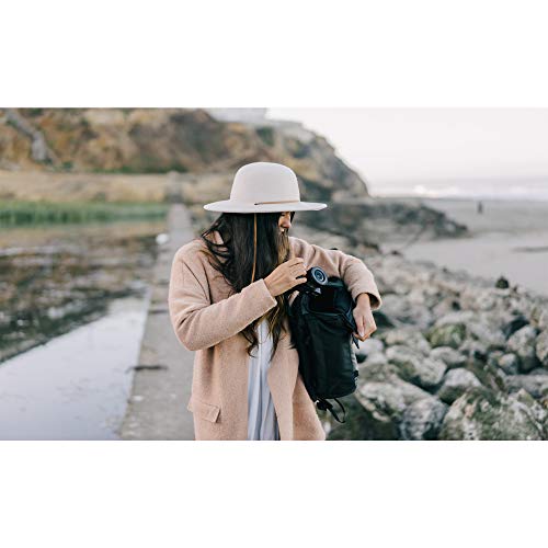 PRVKE Travel and DSLR Camera Backpack with Laptop/Tablet Sleeve - Rugged Photography Bag (21 L, Black)