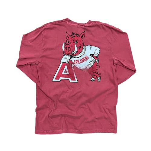 Arkansas Razorback Leaner Long-Sleeve T-Shirt | Officially Licensed NCAA | Soft Cotton, Classic Fit