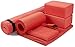 BalanceFrom GoYoga 7-Piece Set - Include Yoga Mat with Carrying Strap, 2 Yoga Blocks, Yoga Mat Towel, Yoga Hand Towel, Yoga Strap and Yoga Knee Pad
