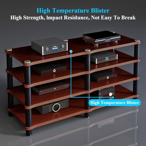 Mueble estante AV resistente moderno para televisión, estéreo y consolas 5