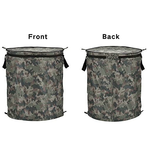 Xigua Camouflage Laundry Basket Collapsible Round Storage Bin With Handles For Kids Room Organizer Toy Storage Nursery Hamper #TOP1