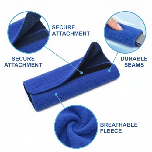 FIQLUL Lot de 6 Coussinets de Confort pour Masque CPAP, Protection Masque Apnée du Sommeil en Polaire Douce, Housses de Sangle pour Réduire les Marques Rouges et Irritations – vue 7