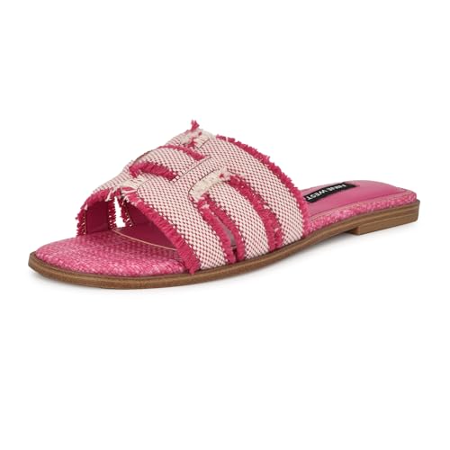 Sandale plate Nine West Germanny rose naturel multi pointure 36 pour femme