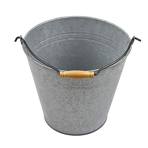 Esschert Design Altzink Eimer 9,5 L, zink, 32.7 x 28 x 26.5, OZ48