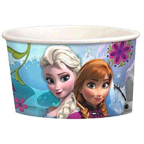 Amscan AM-431416 Party Favor Disney's Frozen Paper Ice Cream or Treat Cups, 8 Count, 9.5 oz - //coolthings.us