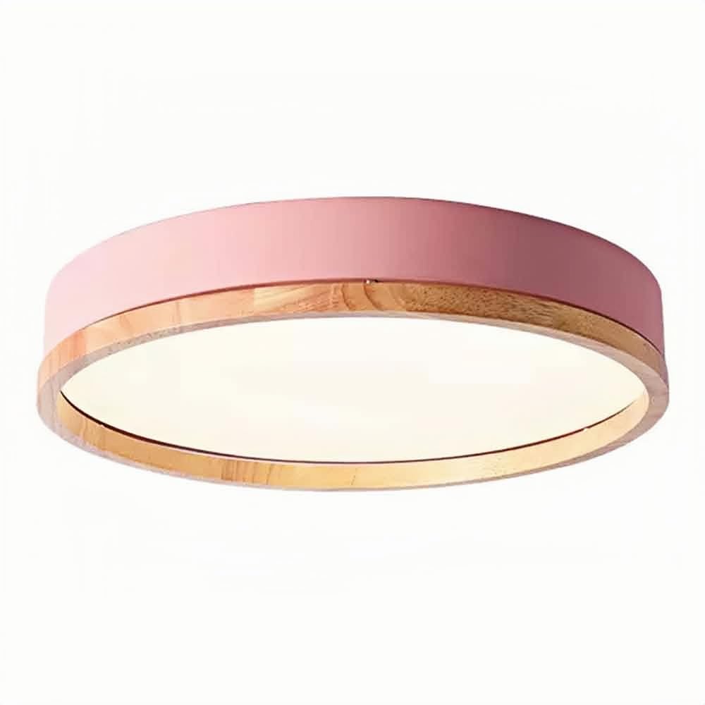 CHUNGYANG LED Creative Simple Round Ceiling Lights, Macaron Master Bedroom Main Lamp, Modern Living Room Study Lighting Fixtures, 3000-6000K Adjustable Dimmable Ceiling Light, For Office, Hallway