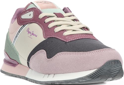 Pepe Jeans Para Mujer. PLS40022 Zapatillas London Urbans Rosa (36), Plano, Cordones, Casual - 2