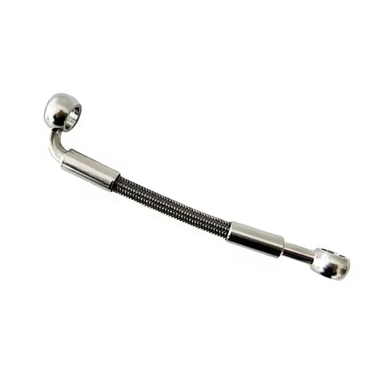 Motorbike Brake Line 30cm-50cm Motorcycle Stainless Steel Brake Hose 10mm Banjo 0°-90° Braided Fuel Oil Pipe Accessories(100cm)