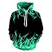 Produktbild ADDORY Kapuzen Sweatshirt Herren Digitales Drucken Pullover Herren Frühling Herbst Mode All-Match Casual Sweatshirt Herren Persönlichkeit Kängurutasche Streetwear Herren TD-16 XL