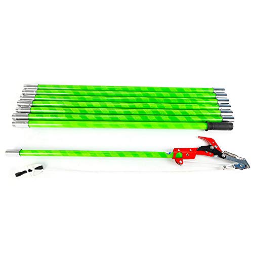 SHZICMY Tree Trimmer Pole, 26 Foot Tree Trimmer Pole Saw Pruner Pole Saw Tree Pruner Trimming Pole Pruner Tree Cutter Set Extension Pole Cut Tree Branch (USA Stock)