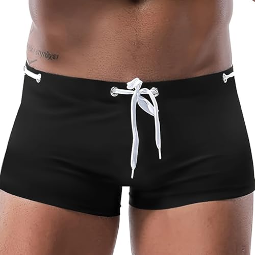 Men's Modern Square Cut Swim Trunks with a Sleek Style for a Contemporary Look2