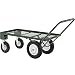 Sandusky FW4824 Heavy Duty Steel 4 Wheel Flat Wagon with Pull Handle, 750 lbs Capacity, 48" Length x 24" Width
