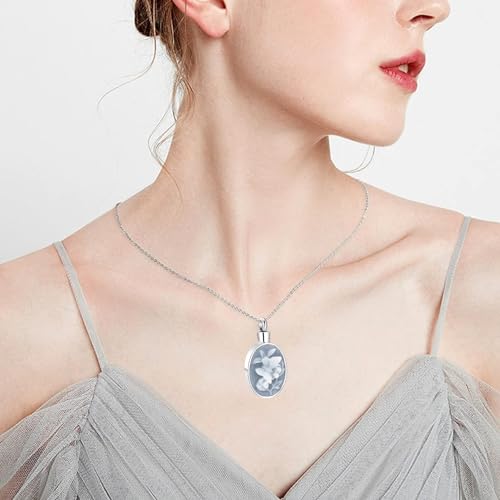 Collier urne funéraire zeqingjw, pendentif papillon ciselé en acier inoxydable - 5