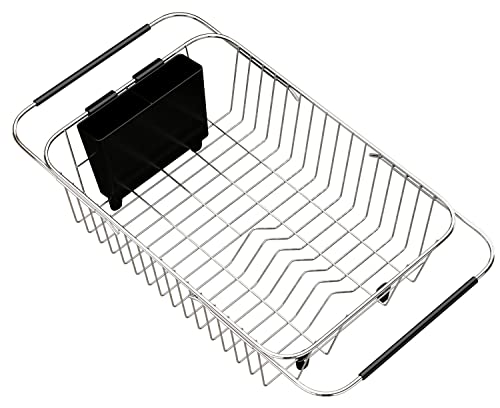 Tesot TESO-XLZ002US Adjustable Over Sink Dish Rack Stainless Steel Dish Drying Rack thumb #5