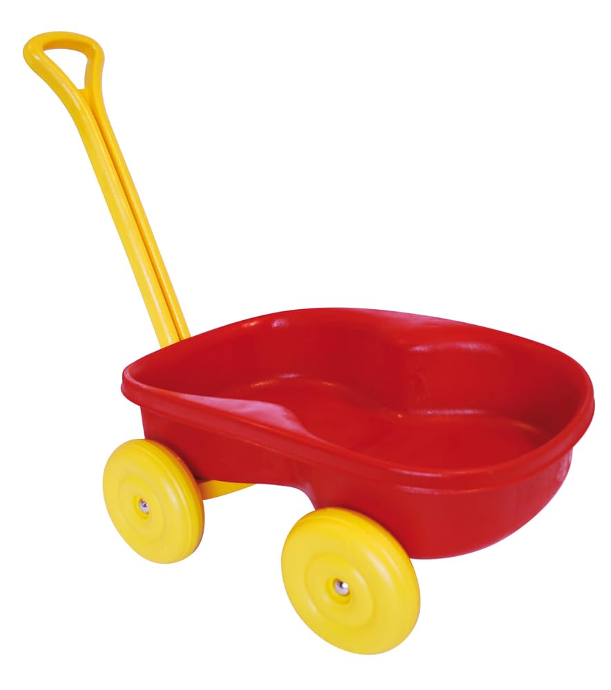 Generic Carretto Unisex da Spiaggia in Plastica Rossa, 93 cm, per Bambini