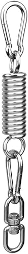 Miniatura 3 de Muelle para silla de hamaca, kit para colgar sillas de hamaca, ganchos de hamaca, acero inoxidable resistente con 2 mosquetones de gancho de resorte