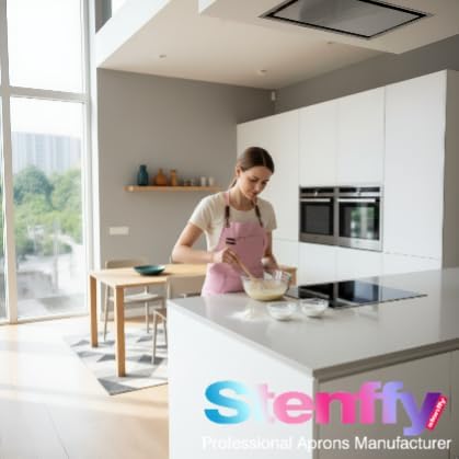 Miniatura 7 de Paquete de 5 delantales de cocina, delantal de trabajo, lienzo, múltiples bolsillos, jardinería, pintura, barbacoa, artista, carpintero, tallas M a