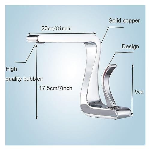 Robinet de lavabo FBSHAD en chrome et bronze noir mitigeur haut de gamme - 2