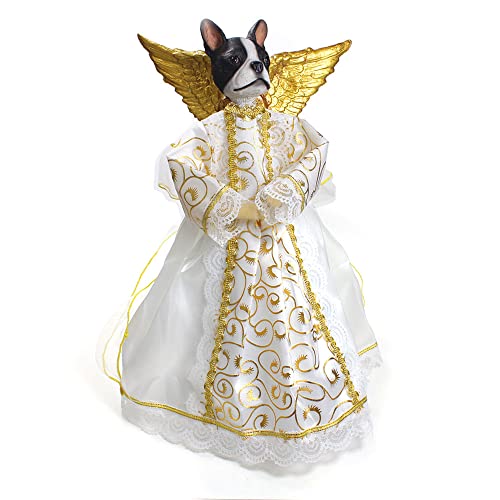 Boston Terrier Angel Tree Topper