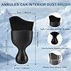 Amrules 2 PCS Car Interior Detailing Brush, Auto Car Dusting Brushes, Soft Bristles Duster Removal Cleaning Tool for Dashboard Interior, Exterior, Skylight, Leather, Dust Brush, Black #1