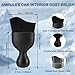 Amrules 2 PCS Car Interior Detailing Brush, Auto Car Dusting Brushes, Soft Bristles Duster Removal Cleaning Tool for Dashboard Interior, Exterior, Skylight, Leather, Dust Brush, Black