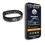 QRLynk Tap Wristband - NFC Tags Digital Business Card - Tap NFC & Scan QR Code Bracelet - No Fee, No Subscription - Works on iPhone, Android(Black, Pack 1)