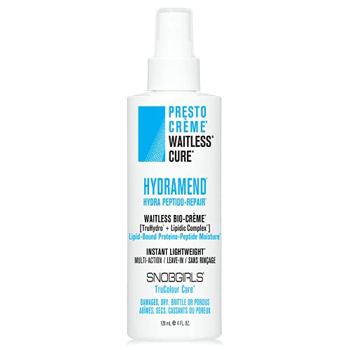 SNOBGIRLS HYDRAMEND PRESTO-CREME Leave in Conditioner for Intense Hydration & Peptido-Repair | Leave in conditioner for dry damaged hair, Vegan Moisturizing conditioner for Damaged, Dry, Brittle Hair