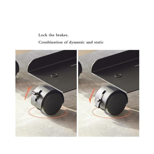 Soporte móvil ajustable para torre de computadora, soporte para CPU con ruedas giratorias, soporte para chasis de PC para juegos u oficina en casa (blanco) miniatura 7