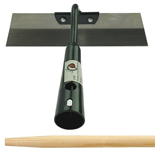 BG Bau- und Gartengeräte HgmbH Polar Gartenhacke Unkrauthacke gebogenes Blatt 150-180 mm breit 150 cm Stiel, Modell:3155S (18 cm)