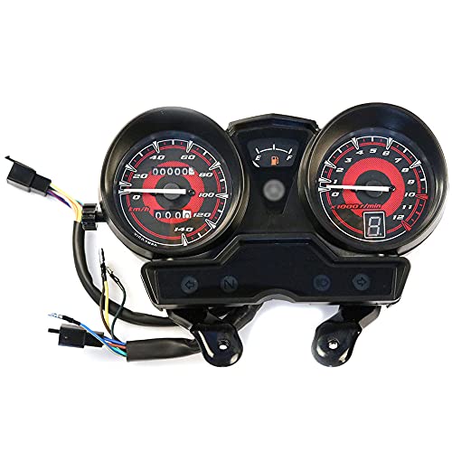 Jaimenalin YBR125 YBR YB 125 JYM125用 オートバイのタコメーター スピードメーターメーターゲージ モトタコ機器