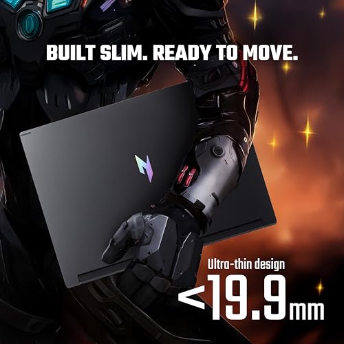 Image of acer Nitro V 16S AI, AMD Ryzen 7 260 Octa-core Processor, RTX 5050-8 GB GDDR7, 16 GB /1 TB,WUXGA IPS, 16.0 inch /40.64 cm, 180 Hz, Win 11 Home, Obsidian Black, 2.1 kg, ANV16S-41, RGB KB, Gaming Laptop