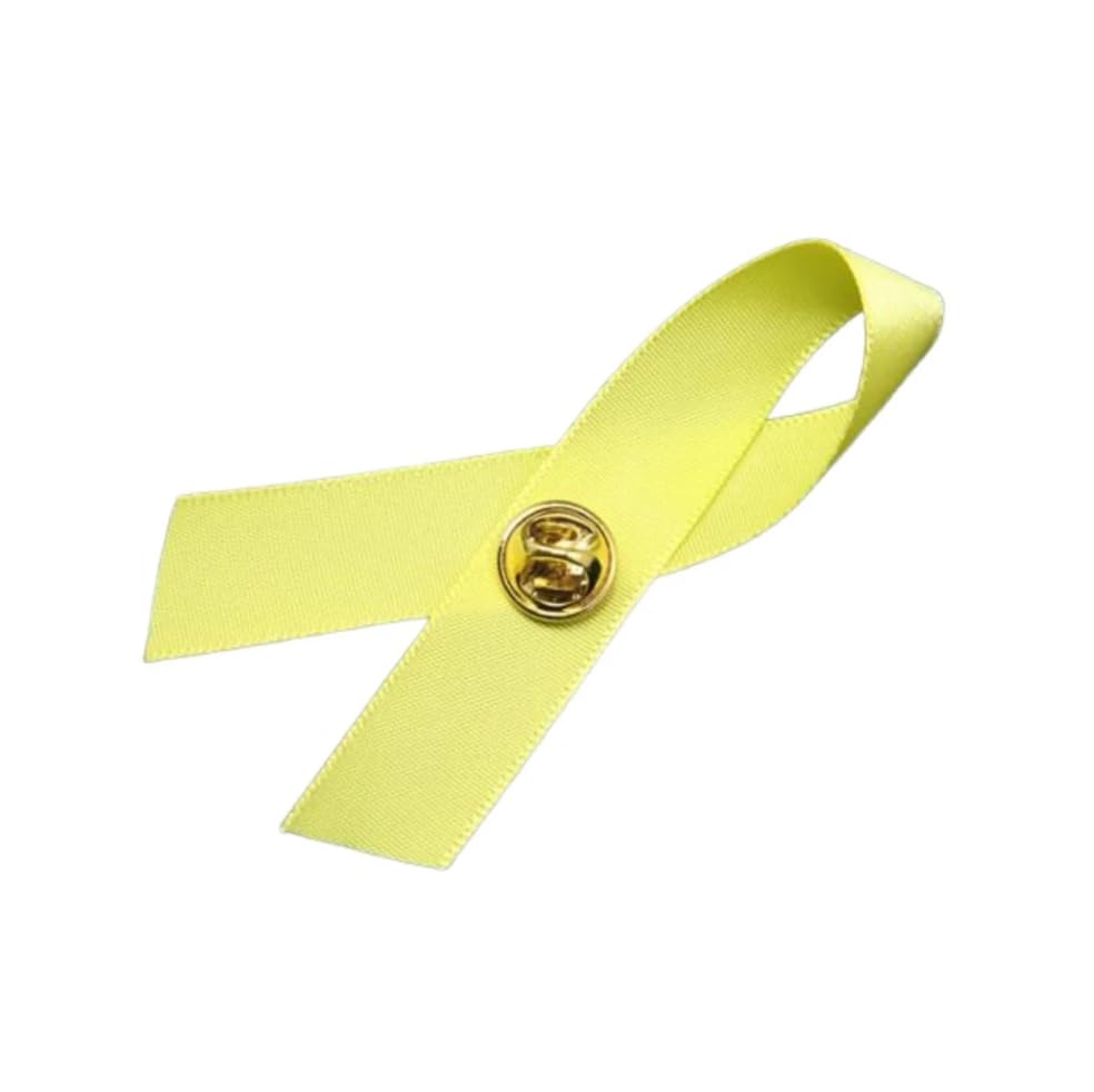 Image of 1 /2 /5 /10 /25 /50 /100pcs Satin Awareness Ribbon Pins (Pick your color), for Cancer & Disease Awareness, Bulk Quantities for Fundraising, Events, Gift Giving