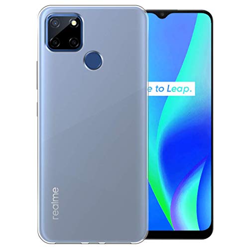 Image of COVERBLACK Rubber Back Cover for Realme C25s / RMX3197 - Transparent
