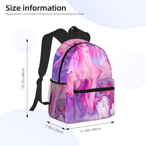 Sac à dos portable marbre violet pour protéger votre ordinateur - 4